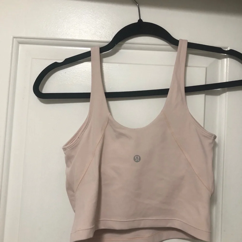lululemon athletica Blush Pink Crop Tank Top